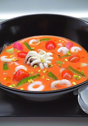 Foto di Gazpacho con seppioline