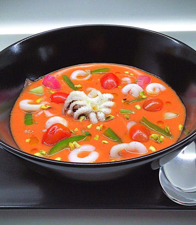 Foto di Gazpacho con seppioline