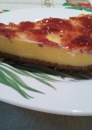 Una foto de Tarta de queso al horno