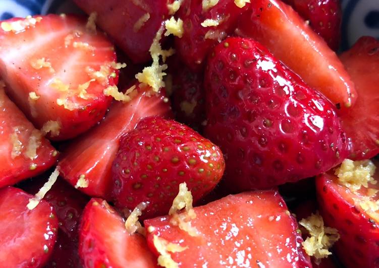 Steps to Make Super Quick Homemade Balsamic strawberries 🍓