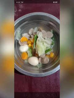 Foto resep 02.Sayur sop baso Dan telur puyuh