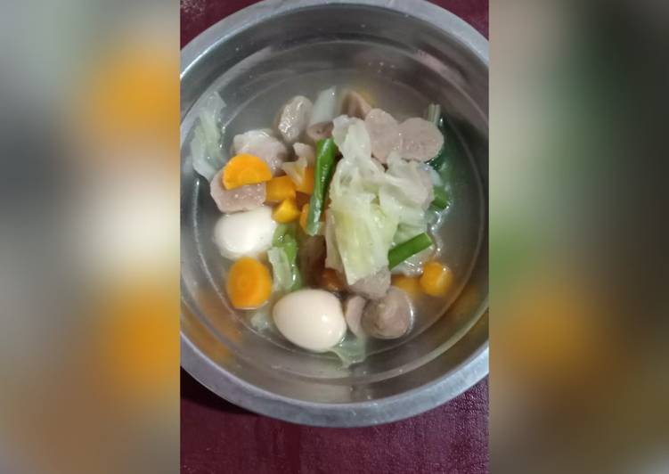 02.Sayur sop baso Dan telur puyuh