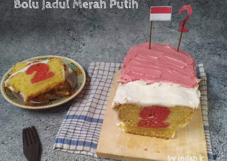 Bolu Jadul Merah Putih (Surprised Inside Cake)