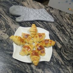 A picture of Cinnamon crescent rolls.