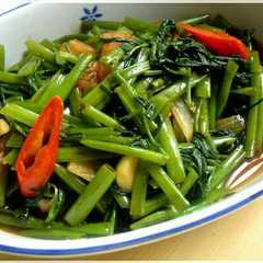A picture of Tumis kangkung saus tiram.