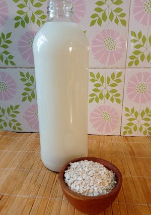 Una foto de Leche de avena