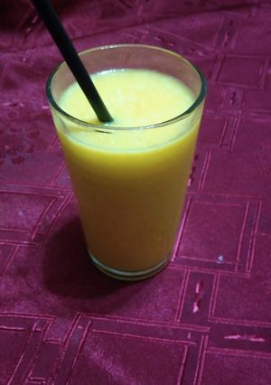 Una foto de Licuado de naranja
