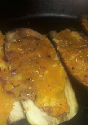 Una foto de Berenjenas Rellenas Veganas