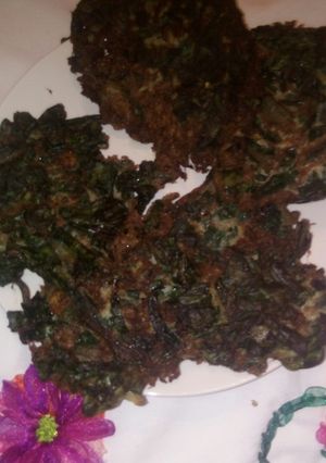 Una foto de Fritos de acelga