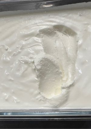 A picture of Worlds Best home made Greek style yogurt - so CHEAP !!! Belive me !!!!!.