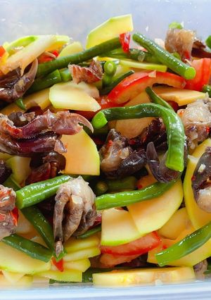 Hình của món Gỏi ba khía.