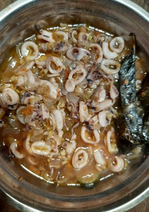 Foto resep Cumi pedas gurih