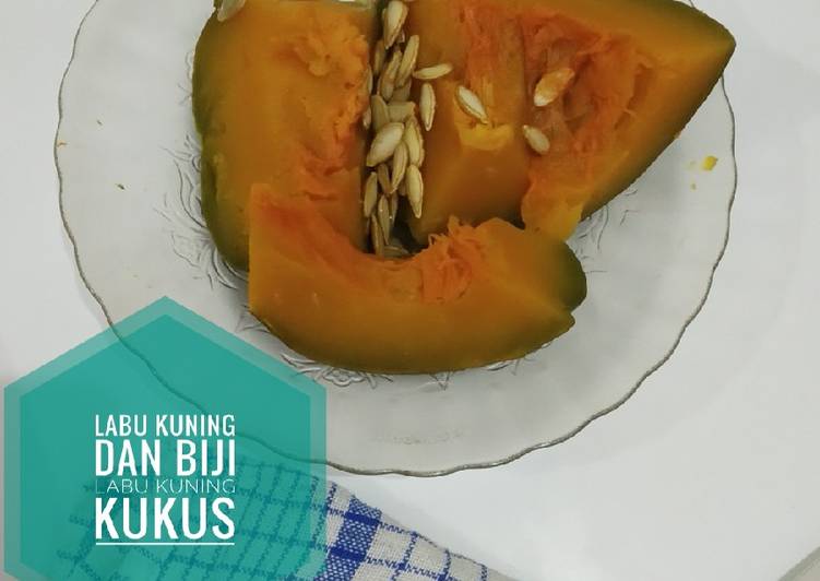 Labu dan Biji (Kuaci) Labu Kuning Kukus