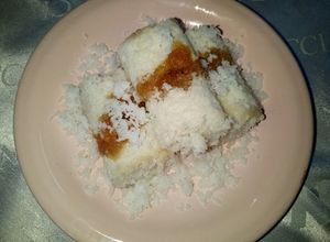 Foto resep Kue Putu Bambu Pakai Cetakan Daun Pisang