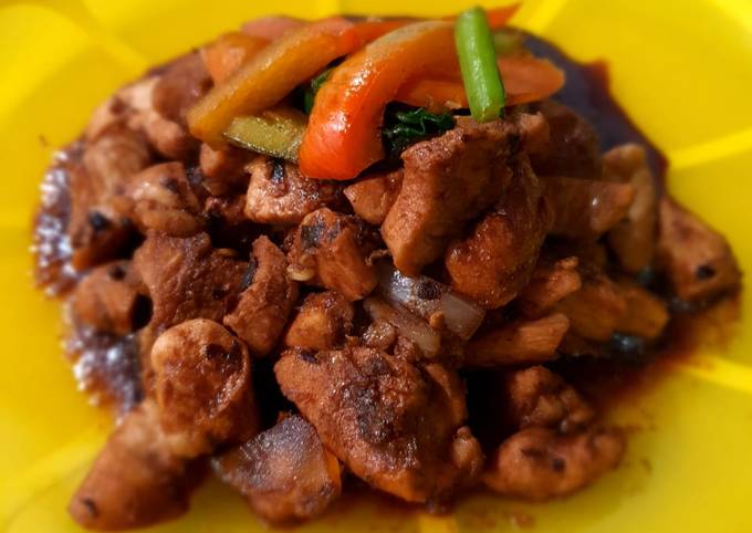 Ayam saus jjajang – menu diet