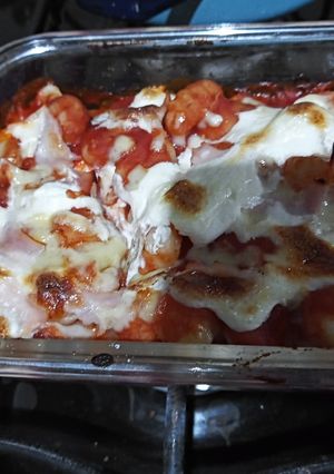 Una foto de Ñoquis en salsa de tomate 🍅🍅