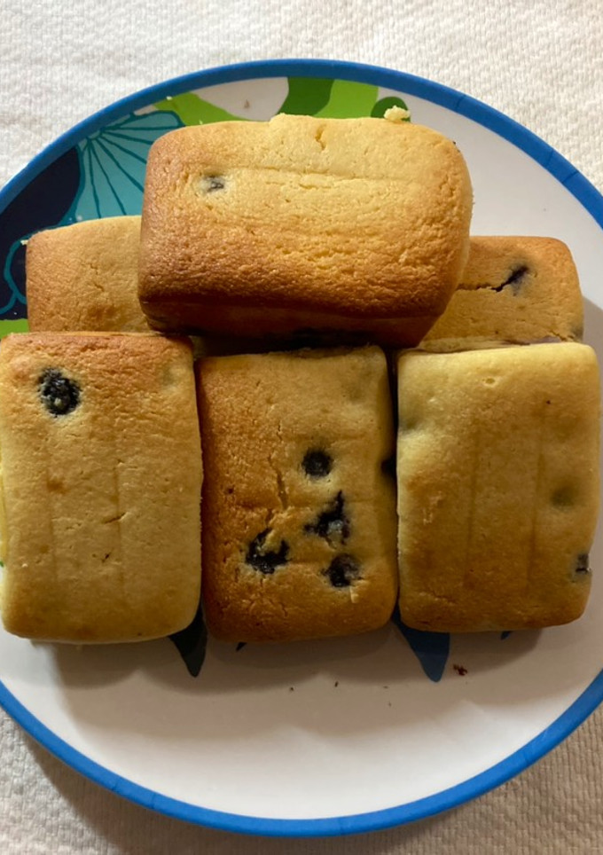 Una foto de Panque de moras azules (sin gluten)