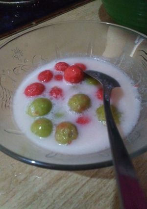 Foto resep Biji salak rainbow (talas)