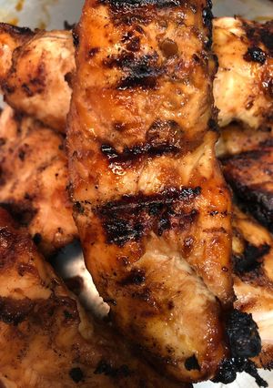 A picture of Sweet and sticky grilled tenders.