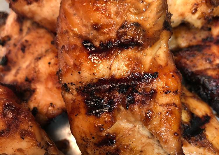 Step-by-Step Guide to Make Speedy Sweet and sticky grilled tenders