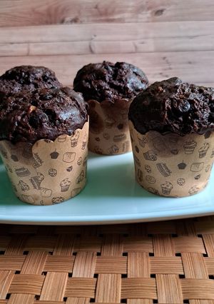 Foto resep Muffin Pisang Double Chocolate