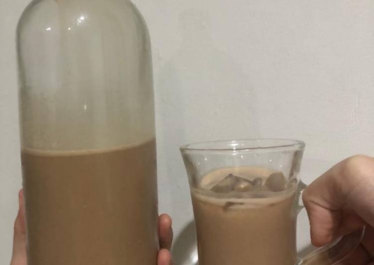 Cara Gampang Membuat Homemade Chocolate Oat Milk (Susu Oat/Gandum rasa Coklat) Anti Gagal