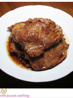香煎燒烤肉片 的食譜成品照片