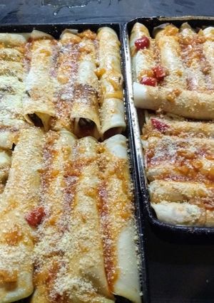 Una foto de Canelones de verdura