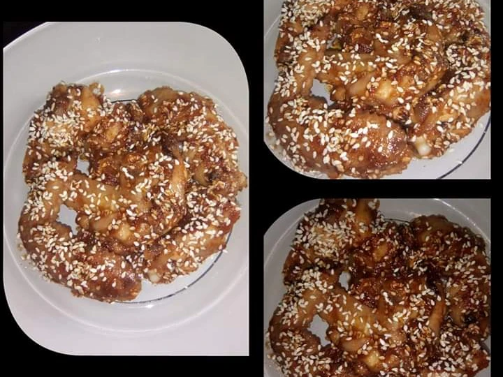 Cara Gampang Menyiapkan Resep Chicken Wings Sesame With Honey Sauce / sayap ayam wijen saus madu yang Bikin Ngiler Anti Ribet, Mantap