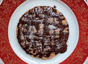 Una foto de Mega galleta de almendras, coco y canela 🌱 sin azúcares agregados ni edulcorantes 🌱 keto 🌱