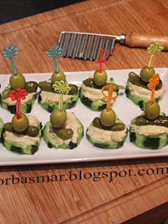 Una foto de Pincho de pepino y foie gras