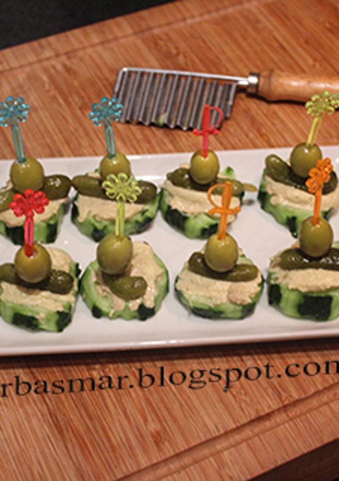 Una foto de Pincho de pepino y foie gras