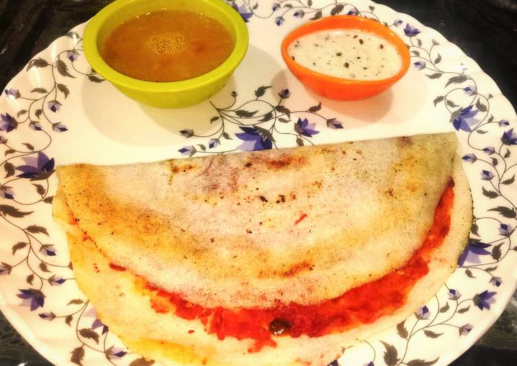 Easiest Way to Prepare Perfect Mysore masala dosa