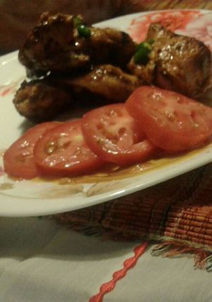 A picture of Chicken choma.