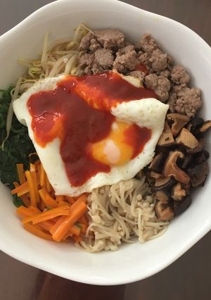 Hình của món Bibimbap.
