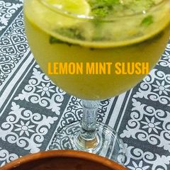 A picture of Masala Lemon mint slush.