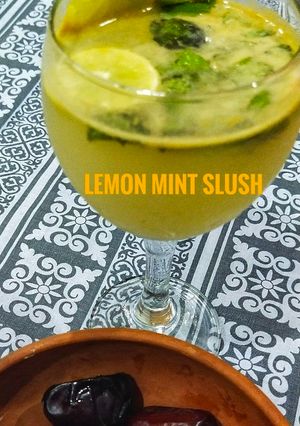 A picture of Masala Lemon mint slush.