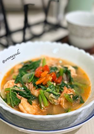 Foto resep Tumis Udang Sawi Hijau