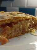 Torta de jamón, queso y cebolla