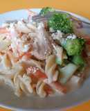 Fusilli en salsa bechamel