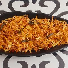 A picture of Bengali Juri Aloo Bhaja.