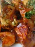 Sweet potato & fish tagine