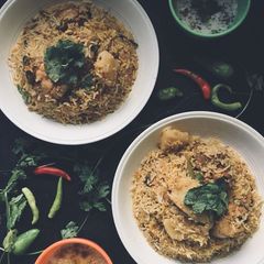 Chicken pulao A picture of Chicken pulao.