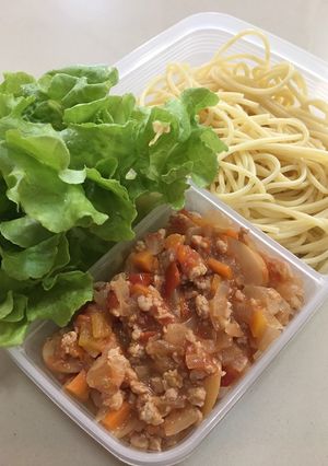 รูปของ “สปาเก็ตตี้ผัดซอสหมูสับ”
