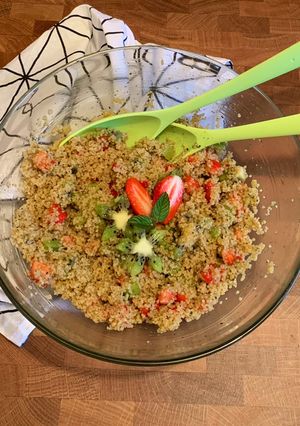 Une photo de ☆Taboulé à la Menthe, Fraise et Kiwi☆