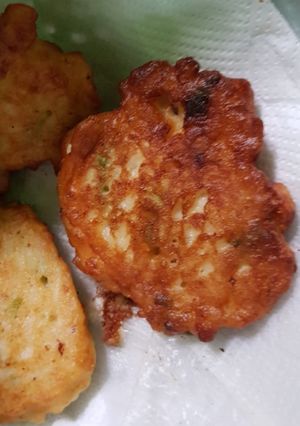 Una foto de Tortillitas de arroz y verdeo