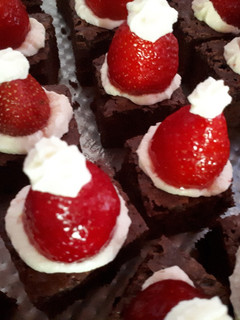 Una foto de Brownies Navideños
