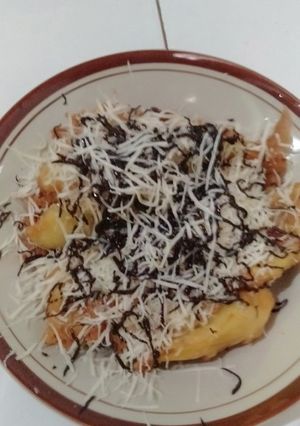 Foto resep Pisang goreng coklat keju susu