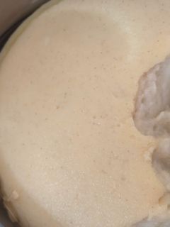 Una foto de Leche con sémola y miel