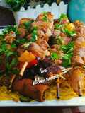 Shish Tawook with Spiced Basmati Rice